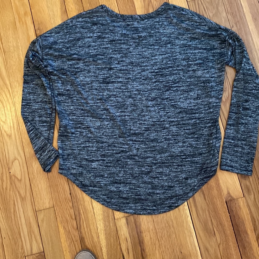 Rag and bone long sleeved HUDSON TEE. Black and grey. - Picture 5 of 5